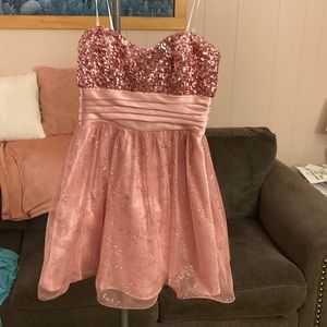 Pink short dress